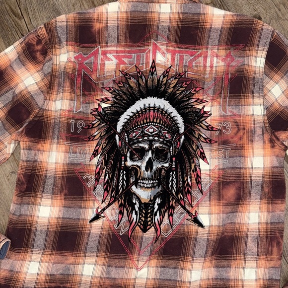 Affliction • Indian Chief Plaid Button Down - Picture 9 of 9
